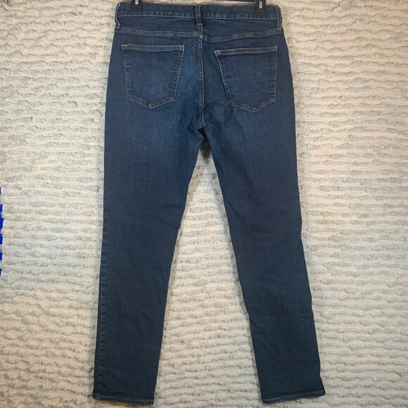 OLD NAVY MENS 34X32 BLUE JEANS TAPERED STRETCH CASUAL OUTDOOR (34X31) - Picture 6 of 15